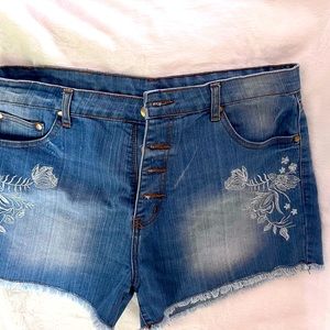 Denim shorts